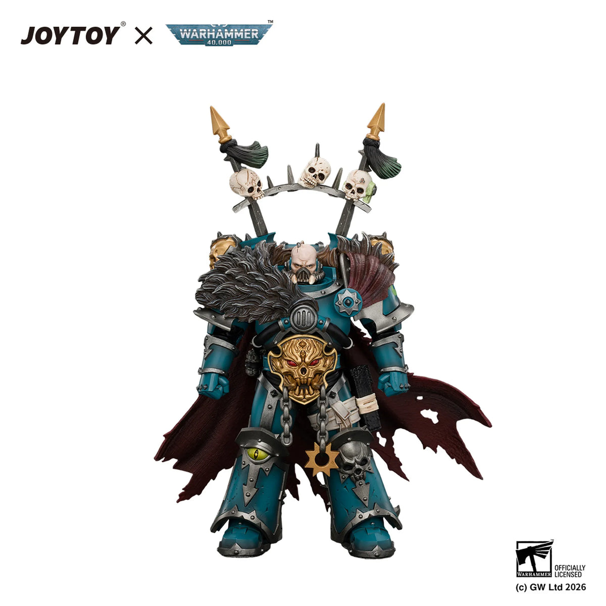 Alpha Legion Chaos Lord with Plasma Pistol and Accursed Weapon