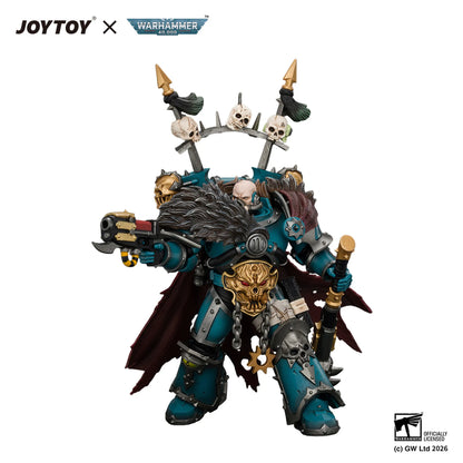Alpha Legion Chaos Lord with Plasma Pistol and Accursed Weapon