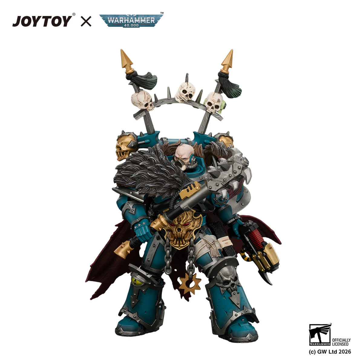 Alpha Legion Chaos Lord with Plasma Pistol and Accursed Weapon