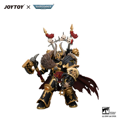 Black Legion Chaos Lord with Power Fist, Plasma Pistol and Astartes Chainblade