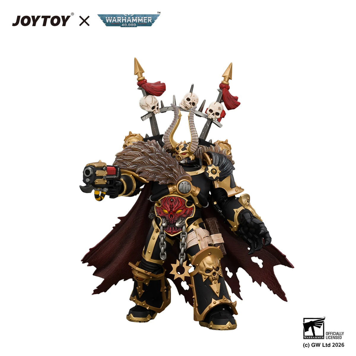 Black Legion Chaos Lord with Power Fist, Plasma Pistol and Astartes Chainblade