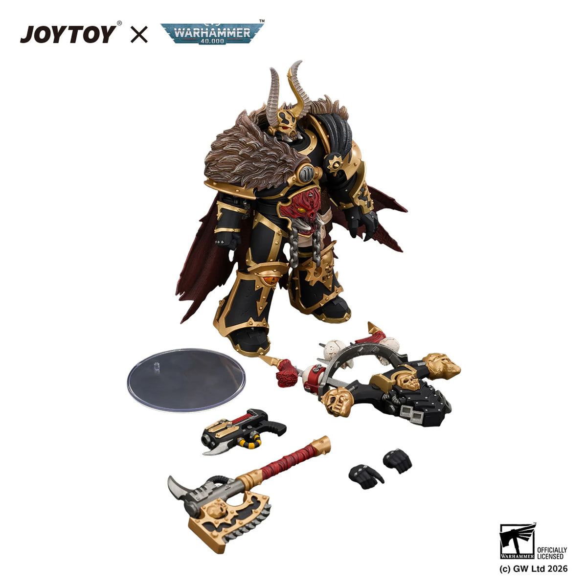 Black Legion Chaos Lord with Power Fist, Plasma Pistol and Astartes Chainblade