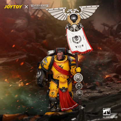 Imperial Fists Herald Consul with Standard and Bolt Pistol