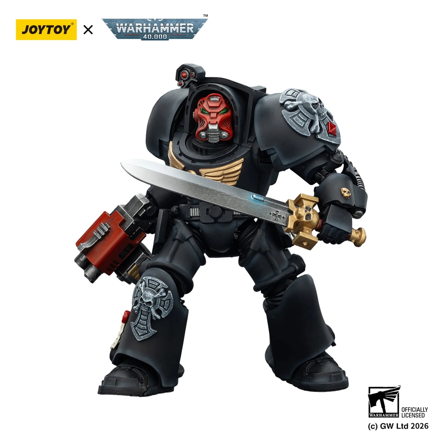 Black Templars Terminator 1 with Power Sword and Storm Bolter