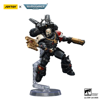 Blood Angels Lemartes con retropropulsor, báculo sangriento y pistola bólter absolvedora