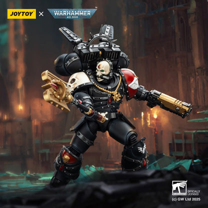 Blood Angels Lemartes con retropropulsor, báculo sangriento y pistola bólter absolvedora