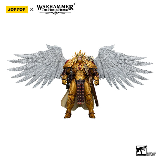Warhammer figurine with wings on a white background, featuring JoyToy and Warhammer branding.