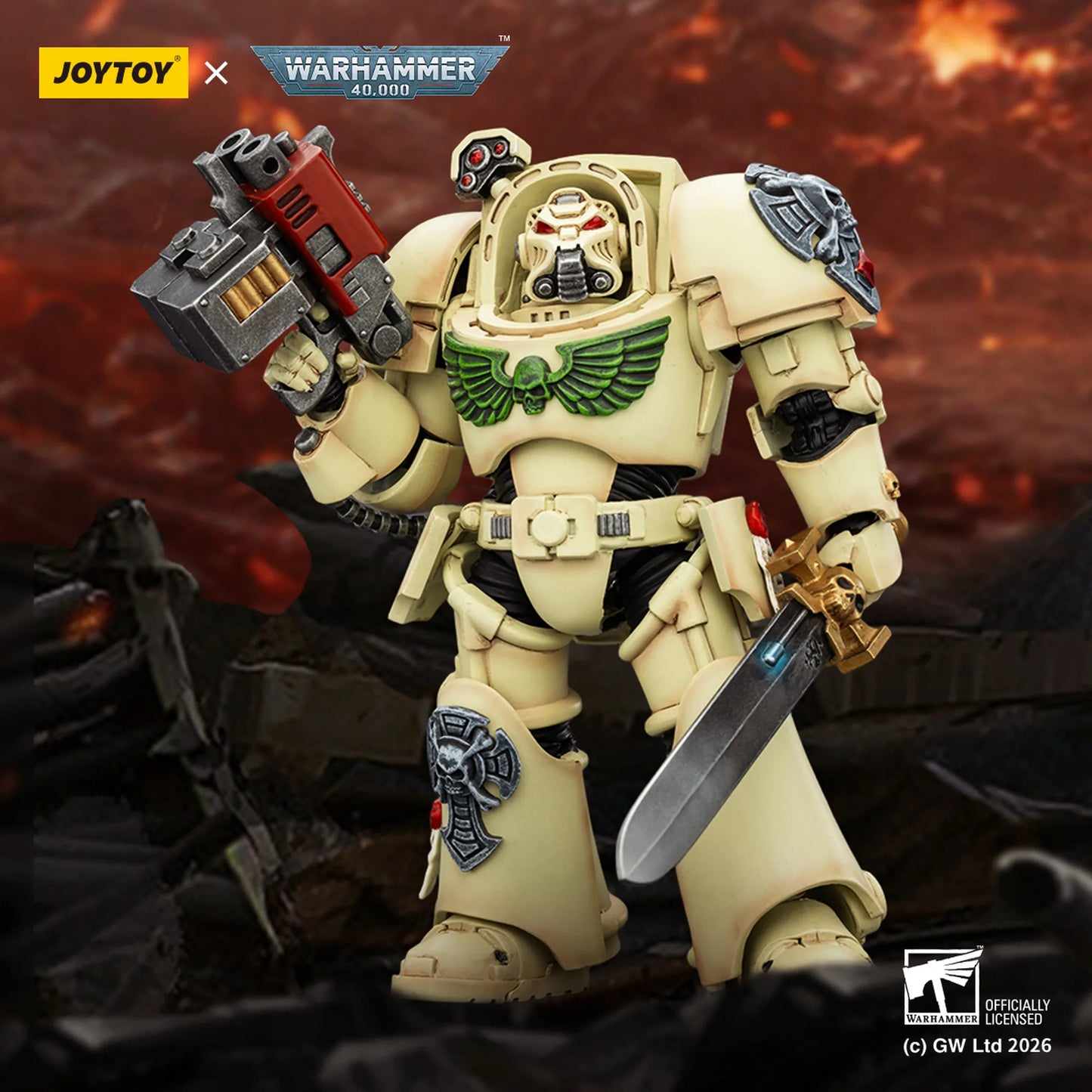 Dark Angels Deathwing Terminator 1 with Power Sword and Storm Bolter