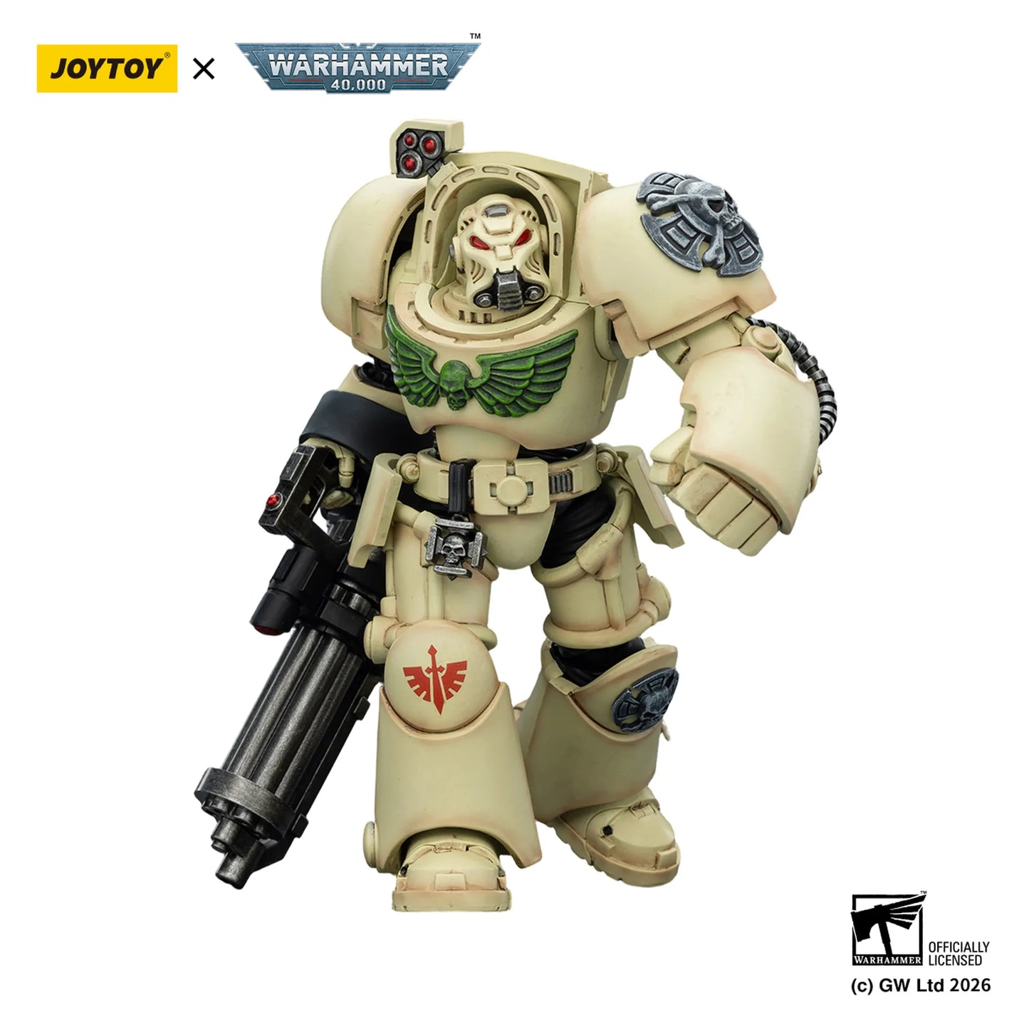 Dark Angels Deathwing Terminator 3 with Power Fist and Assault Cannon