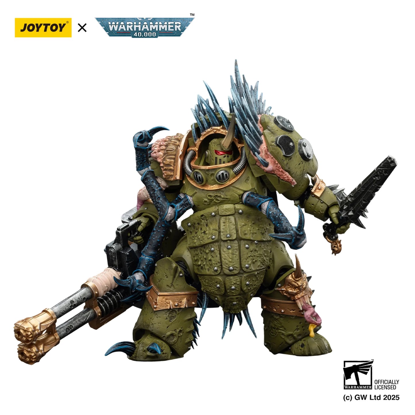 Death Guard Blightlord Terminator 1 with Reaper Autocannon and Bubotic Blades