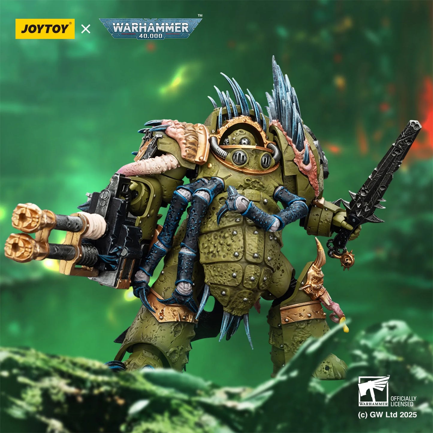Death Guard Blightlord Terminator 1 with Reaper Autocannon and Bubotic Blades