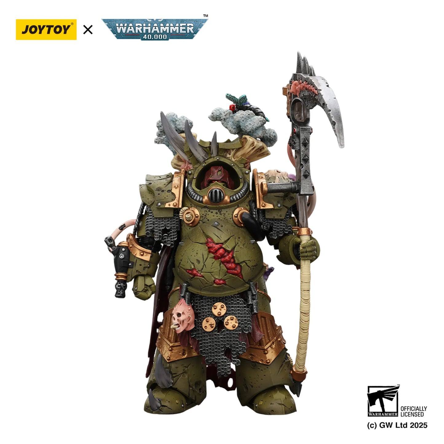 Death Guard Deathshroud Terminator 1 with Manreaper and Plaguespurter Gauntlet
