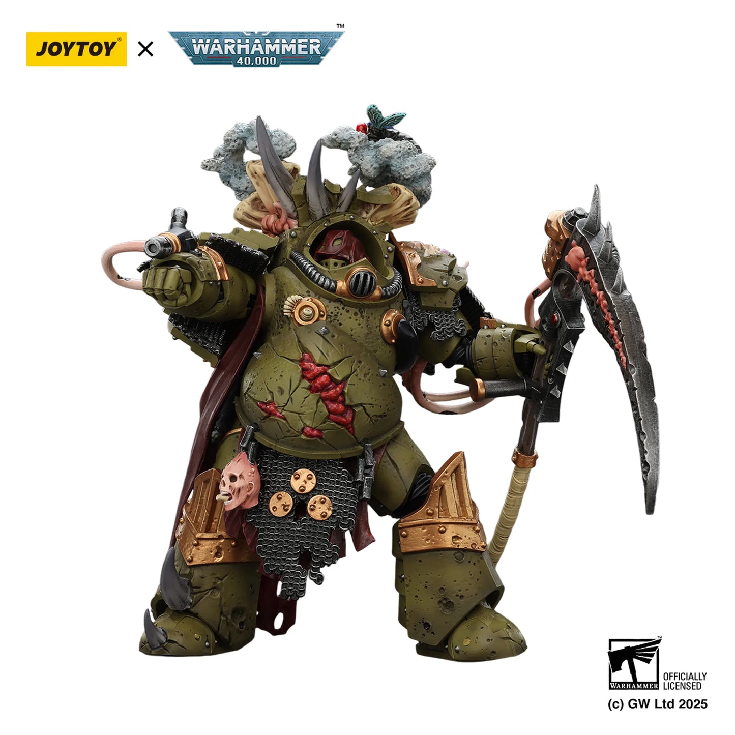 Death Guard Deathshroud Terminator 1 with Manreaper and Plaguespurter Gauntlet