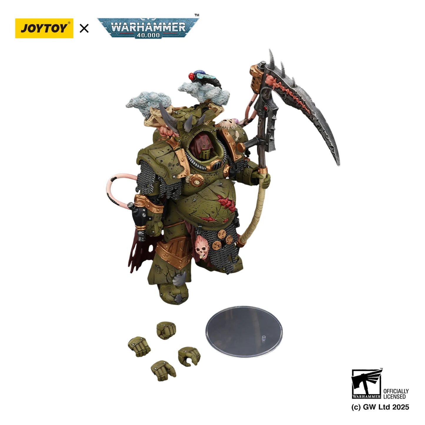 Death Guard Deathshroud Terminator 1 with Manreaper and Plaguespurter Gauntlet