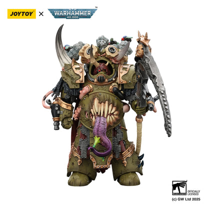 Death Guard Deathshroud Terminator Champion with Manreaper and Plaguespurter Gauntlets