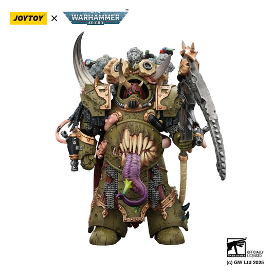 Death Guard Deathshroud Terminator Champion with Manreaper and Plaguespurter Gauntlets