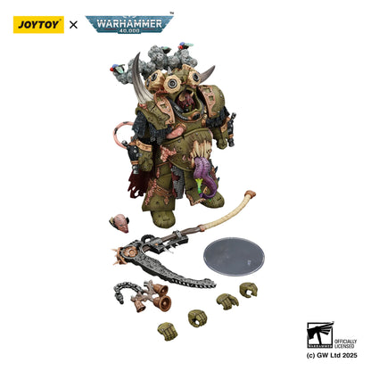 Death Guard Deathshroud Terminator Champion with Manreaper and Plaguespurter Gauntlets