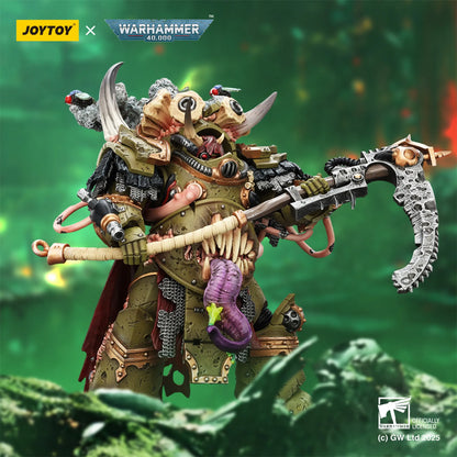 Death Guard Deathshroud Terminator Champion with Manreaper and Plaguespurter Gauntlets