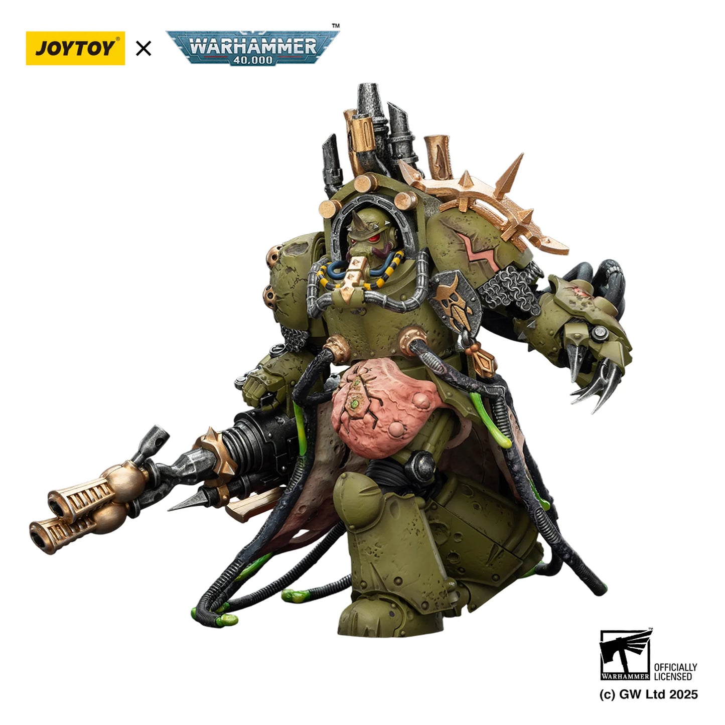 Death Guard Lord of Virulence with Power Fist and Twin Plague Spewer