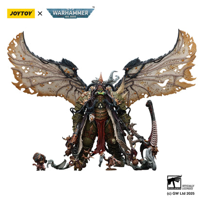 Fantasy dragon figurine with small creature, Joytoy x Warhammer branding visible