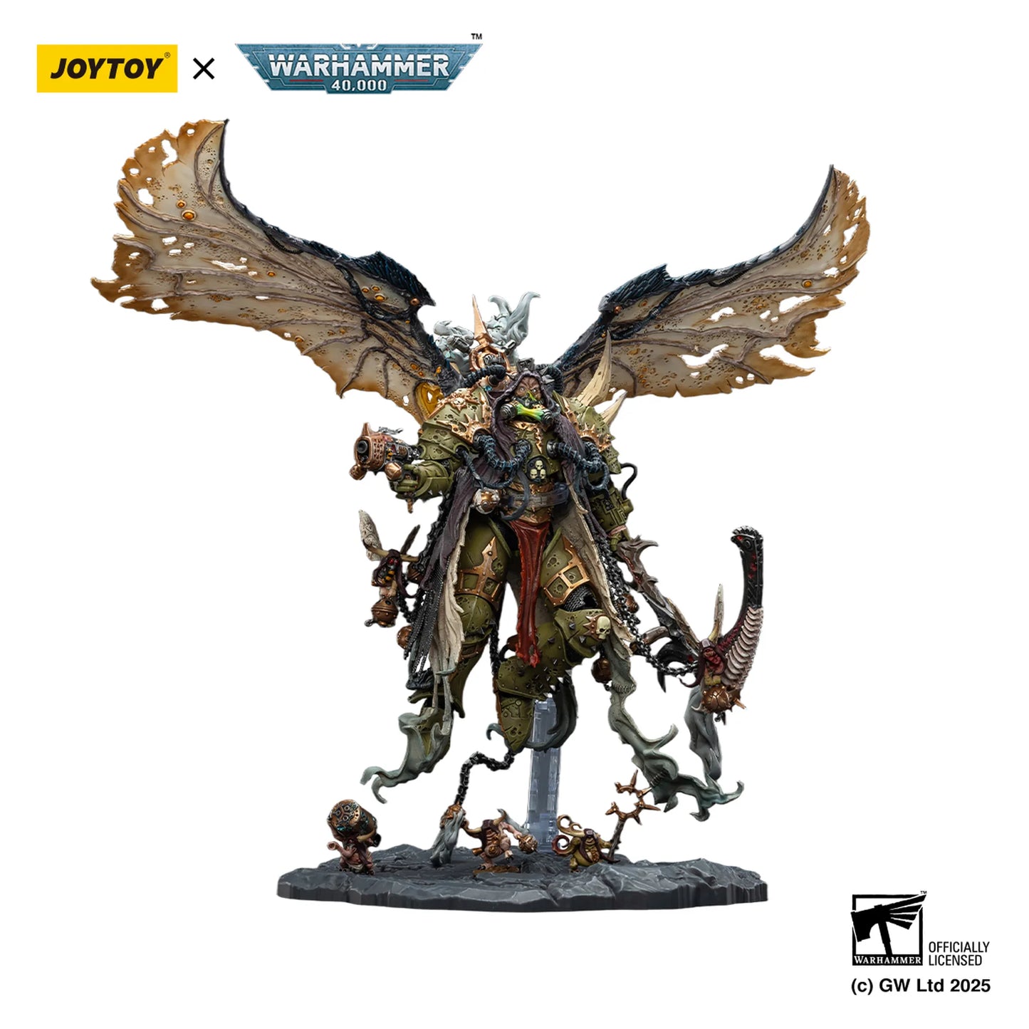 Warhammer figurine with Joytoy branding on a white background
