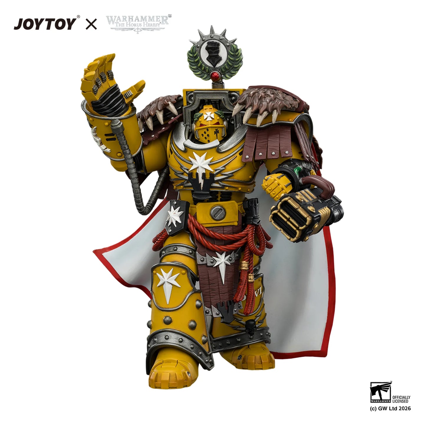 Warhammer figurine with Joytoy branding on a white background