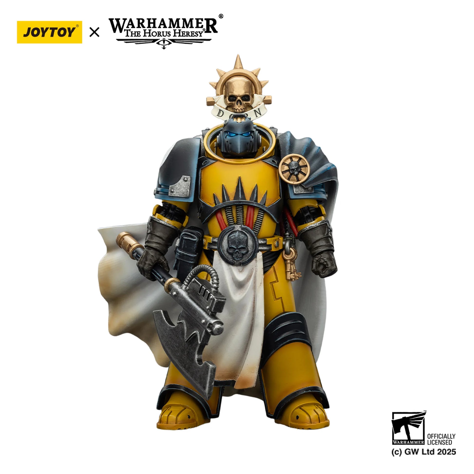 Warhammer figurine with Joytoy branding on a white background