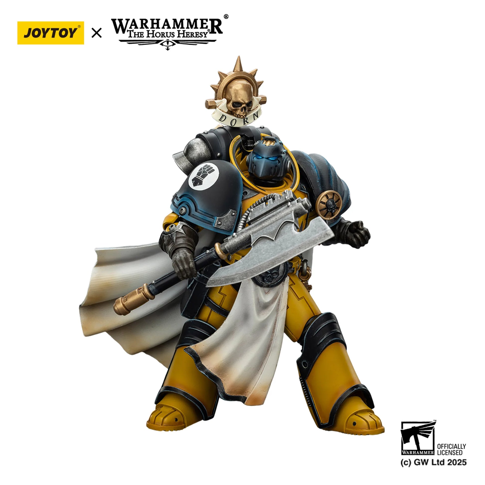 Warhammer figurine with Joytoy branding on a white background