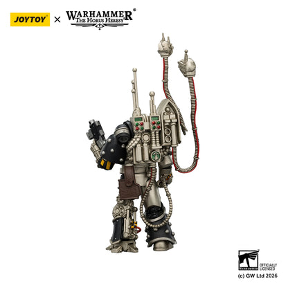 Mechanical figure with intricate details on a white background, featuring Joytoy and Warhammer branding.
