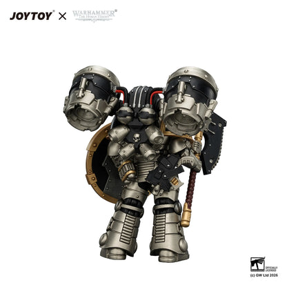 Iron Warriors MkII Assault Legionary 1 with Bolt pistol, Chain axe & Combat shield