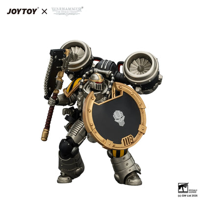 Iron Warriors MkII Assault Legionary 1 with Bolt pistol, Chain axe & Combat shield