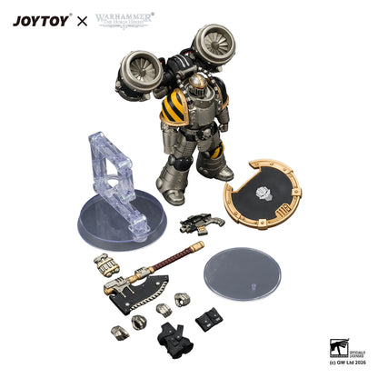 Iron Warriors MkII Assault Legionary 1 with Bolt pistol, Chain axe & Combat shield