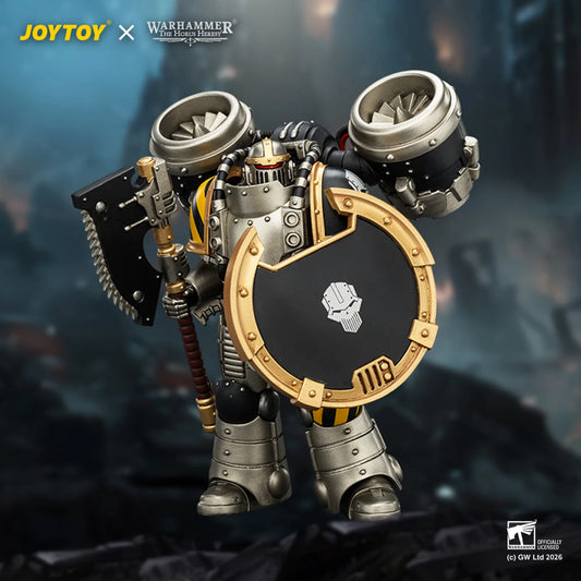 Iron Warriors MkII Assault Legionary 1 with Bolt pistol, Chain axe & Combat shield