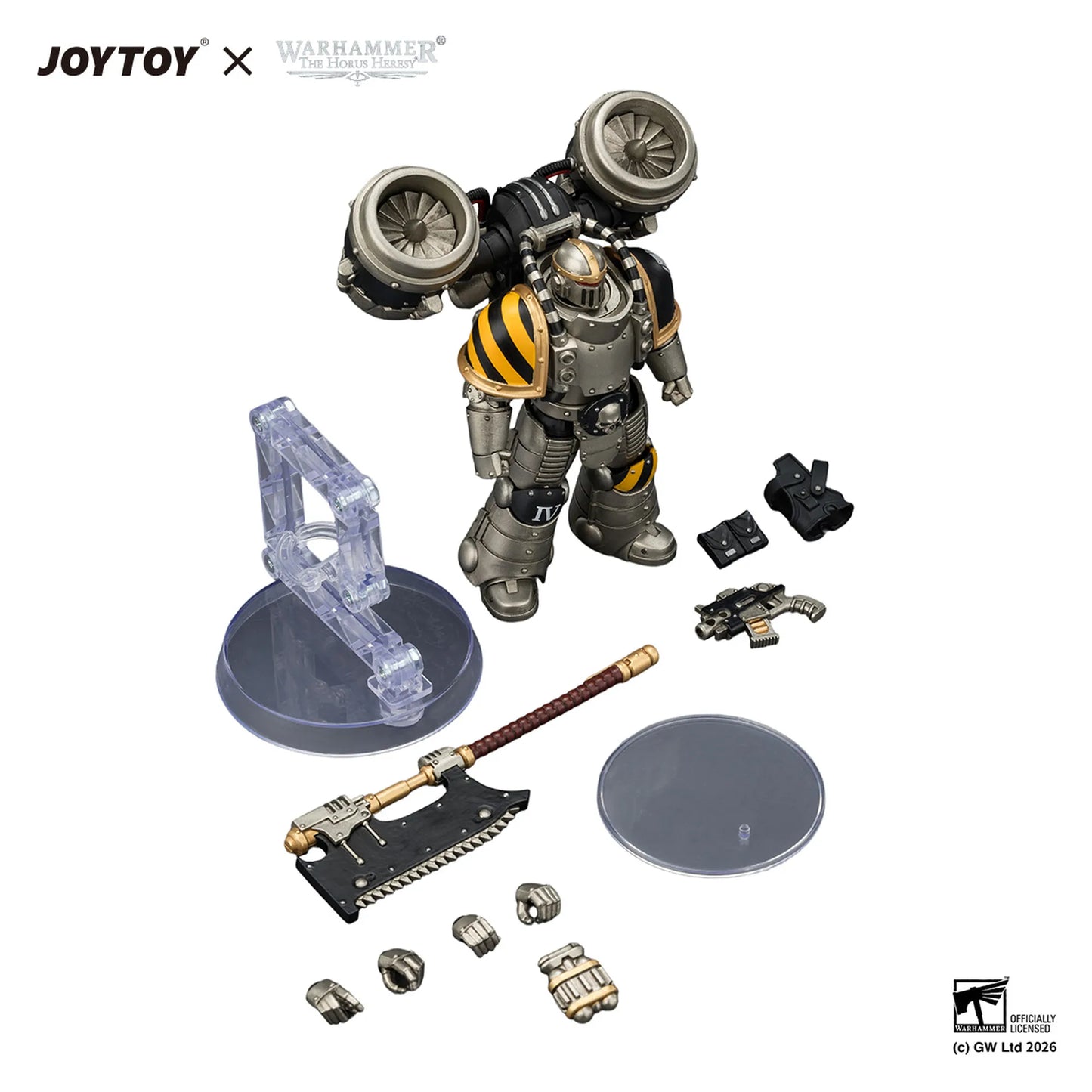 Iron Warriors MkII Assault Legionary 2 with Bolt pistol & Heavy chain axe