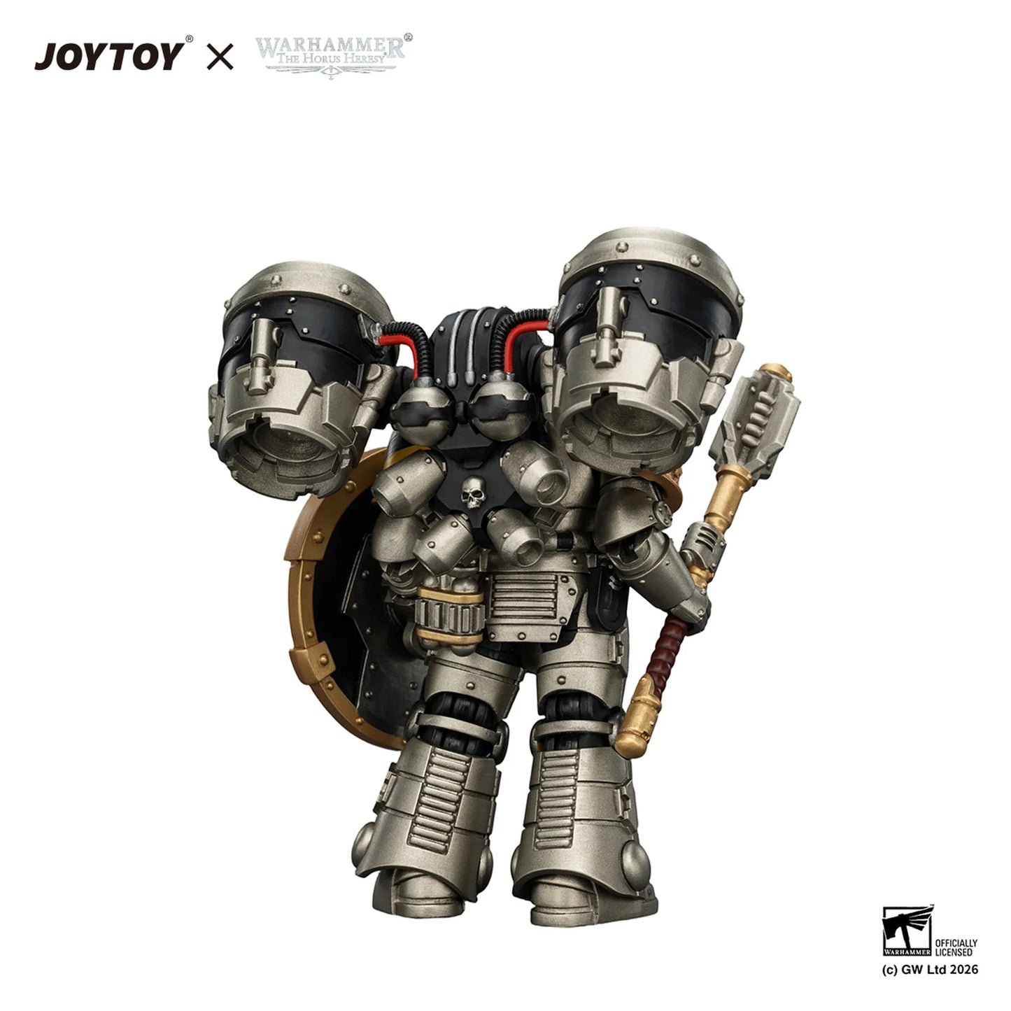 Iron Warriors MkII Assault Sergeant with Disintegrator pistol, Power maul & Combat shield
