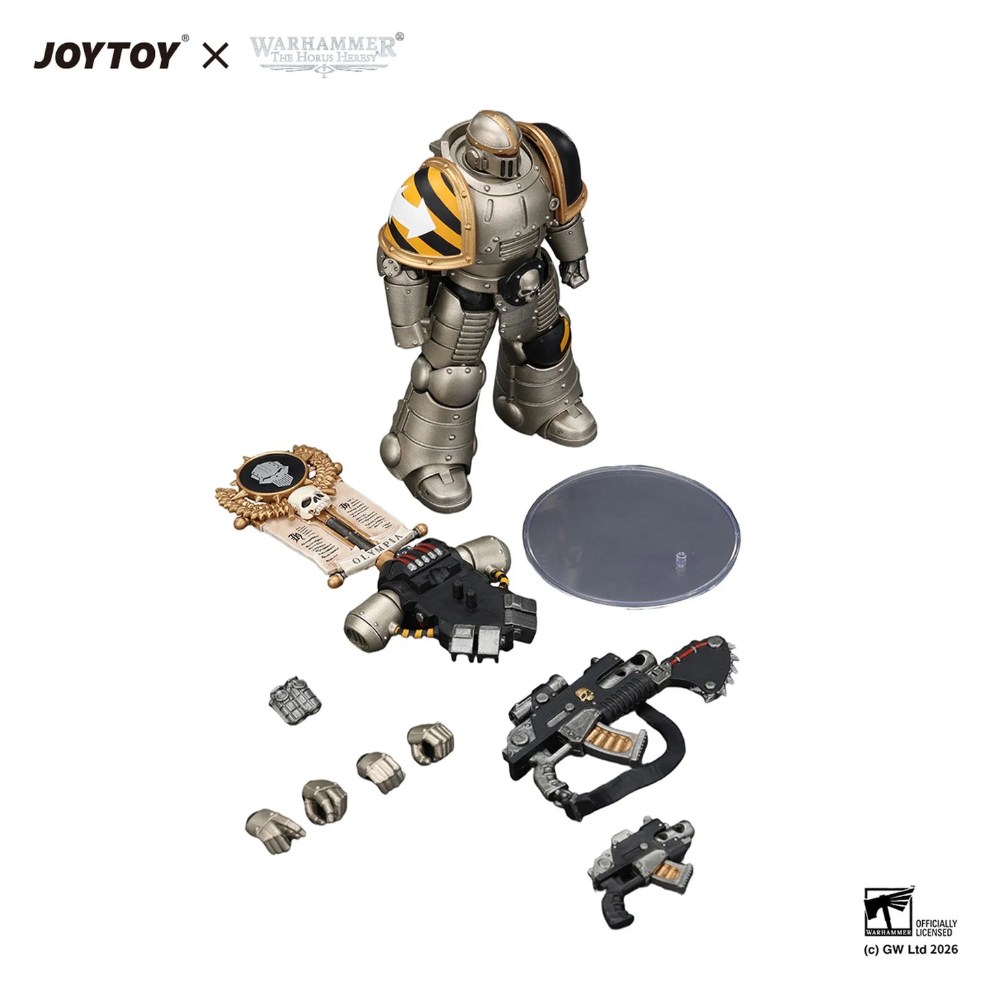 Iron Warriors MkII Legionary 1 with Vexilla, Bolter and Bolt Pistol