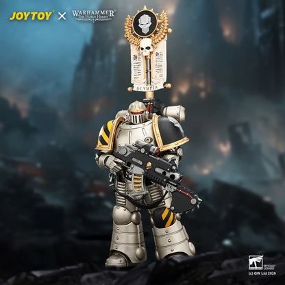 Iron Warriors MkII Legionary 1 with Vexilla, Bolter and Bolt Pistol