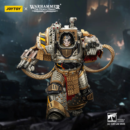 Warhammer figurine with Joytoy branding on a dark background