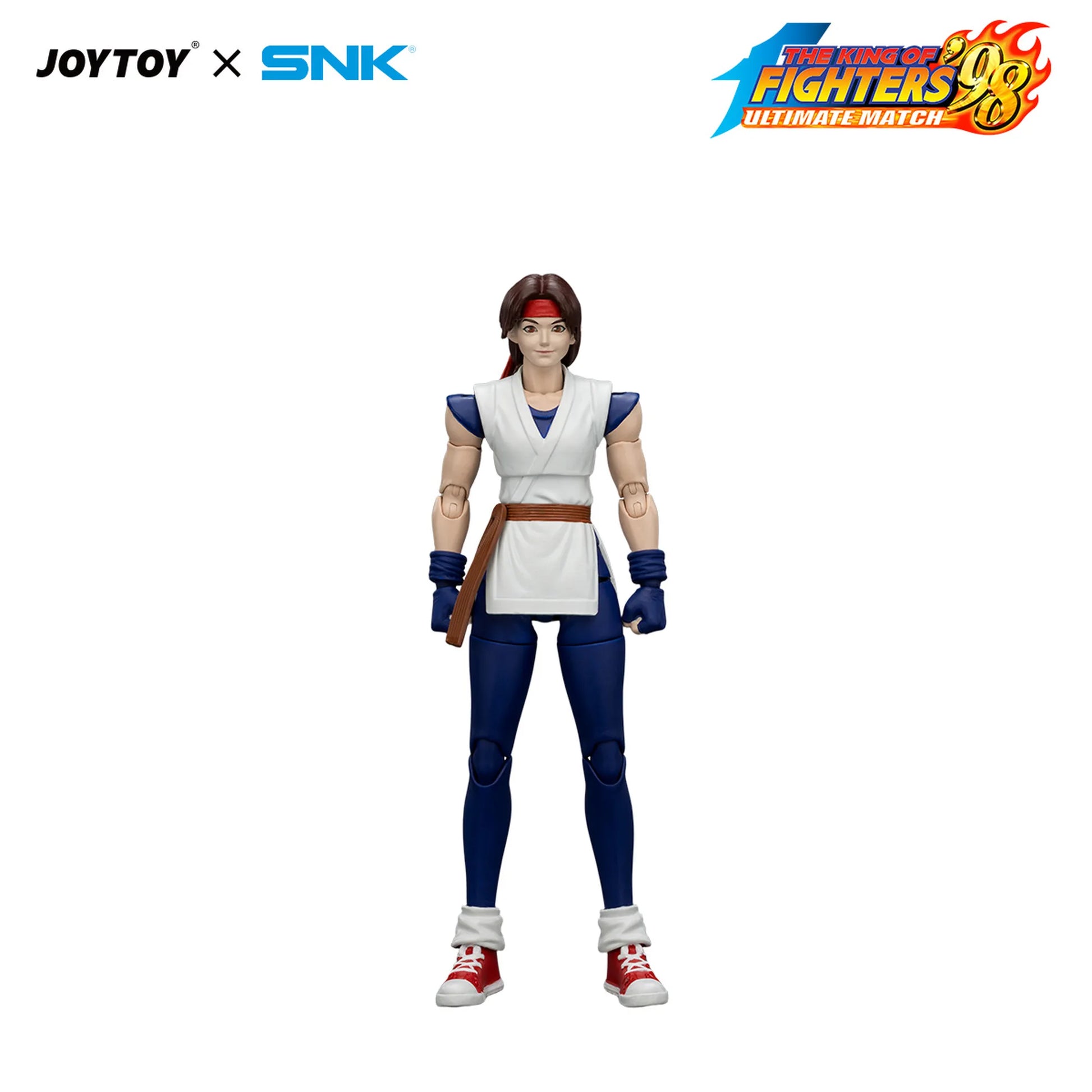 Action figure with 'JOYTOY' and 'SNK' branding on a white background