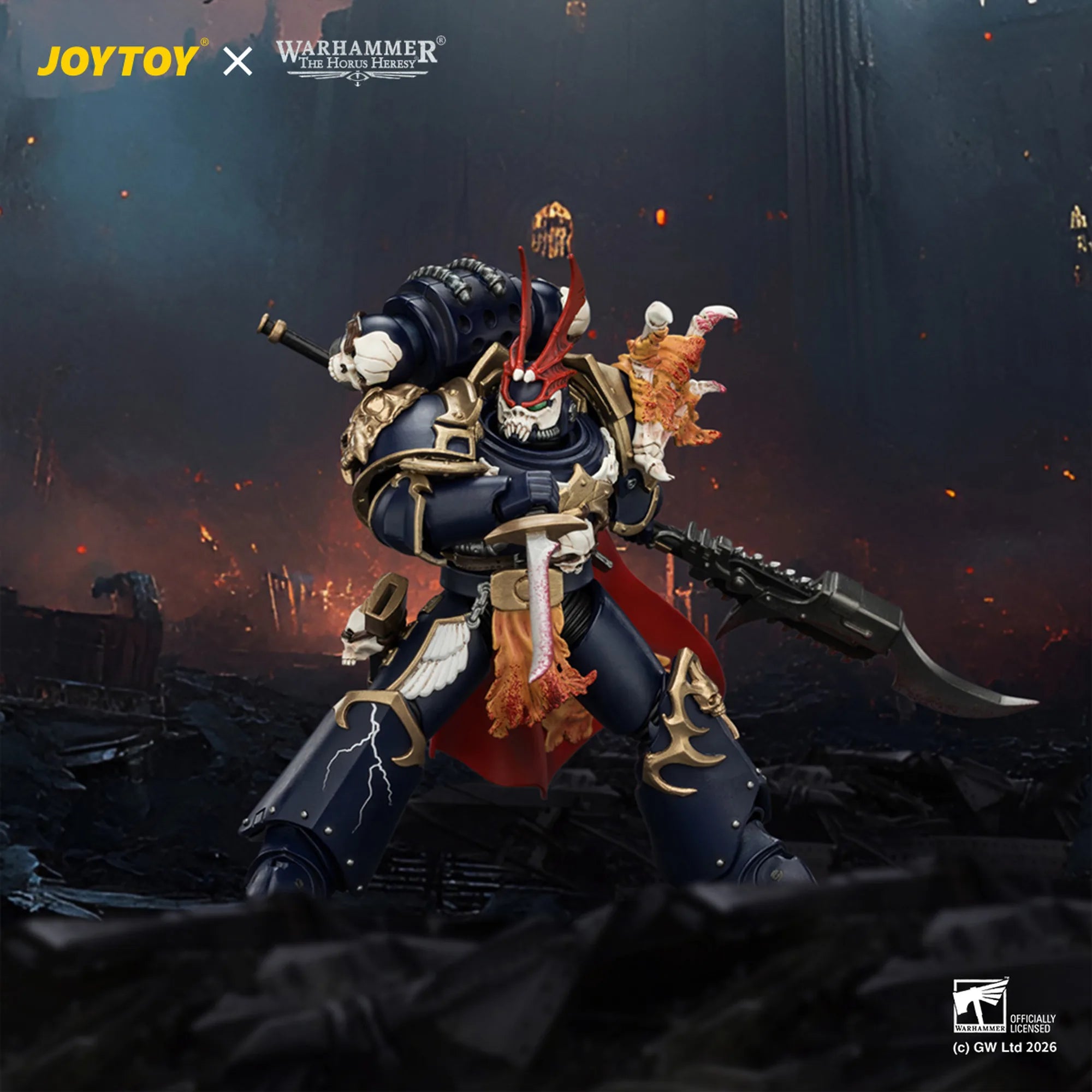 JOYTOY WARHAMMER Night Lords Sevatar, First Captain of the Night Lords ...