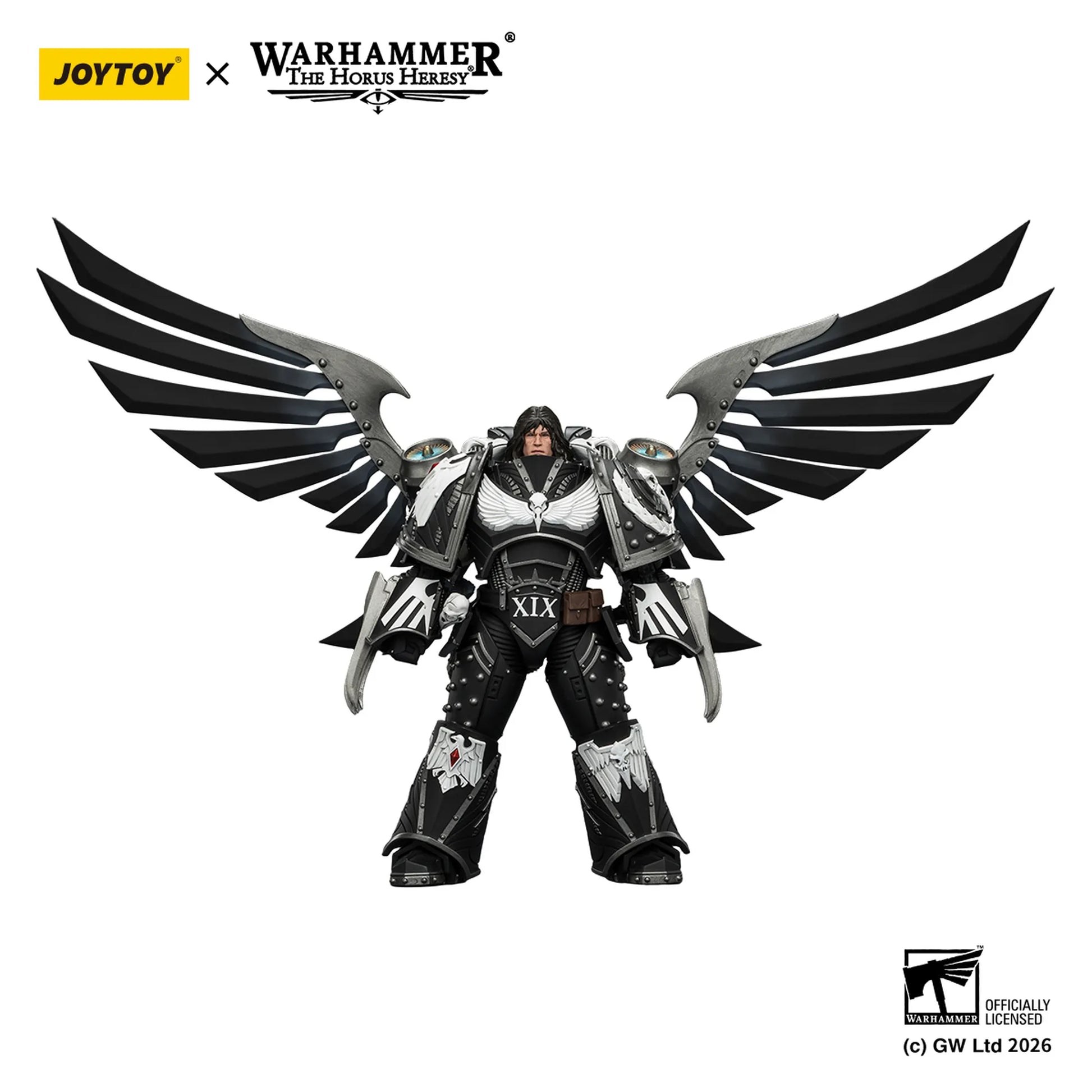 Warhammer figurine with wings, featuring Joytoy and Games Workshop logos.
