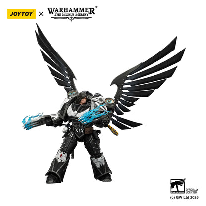 Toy figure with wings and blue accents on a white background, featuring Joytoy and Warhammer branding.