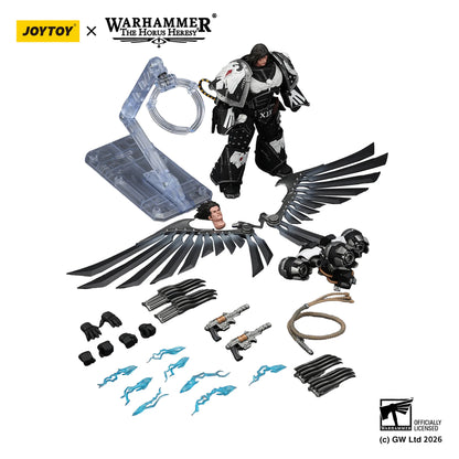 Toy figure set with wings and accessories on a white background, featuring Joytoy and Warhammer branding.