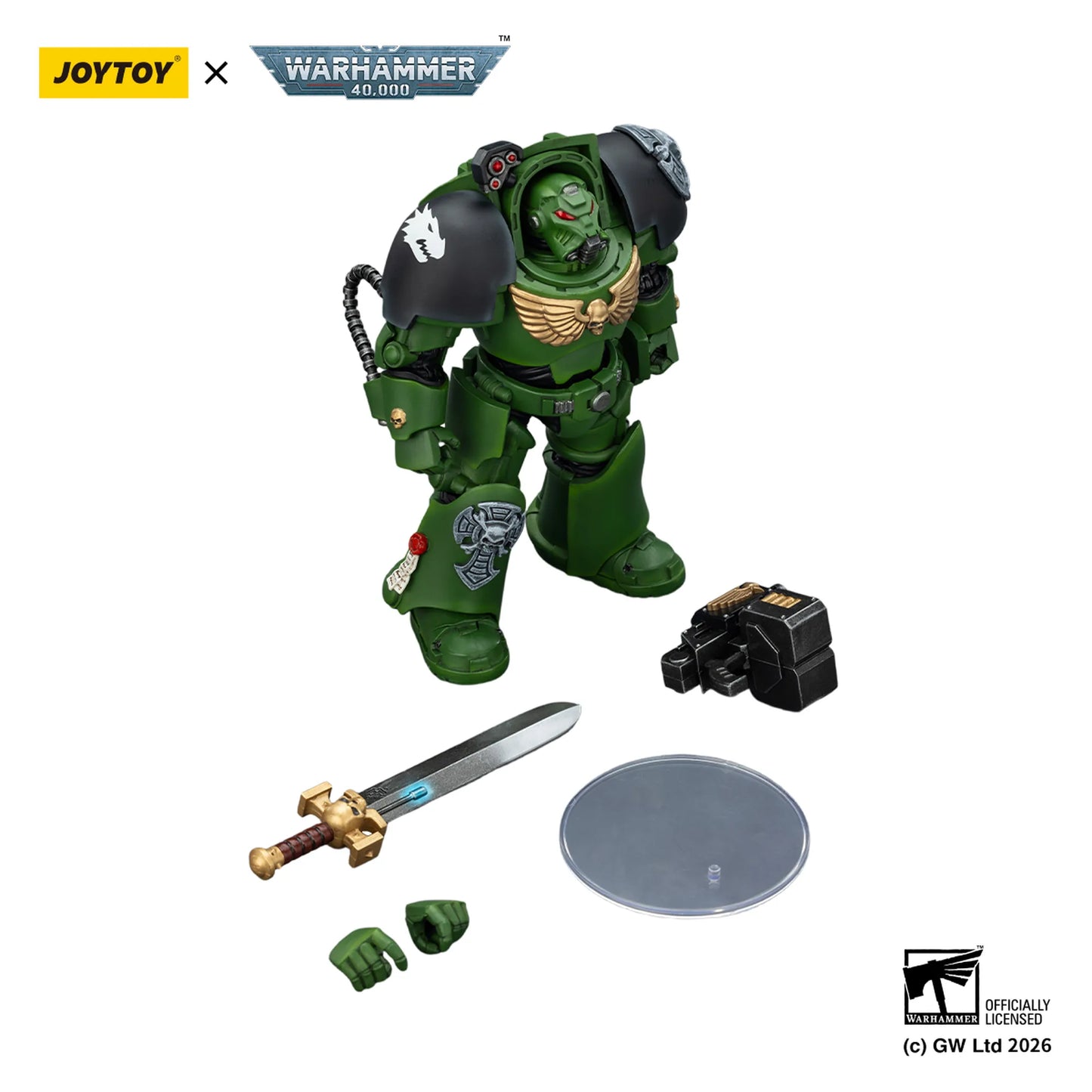Salamanders Terminator 1 with Power Sword and Storm Bolter