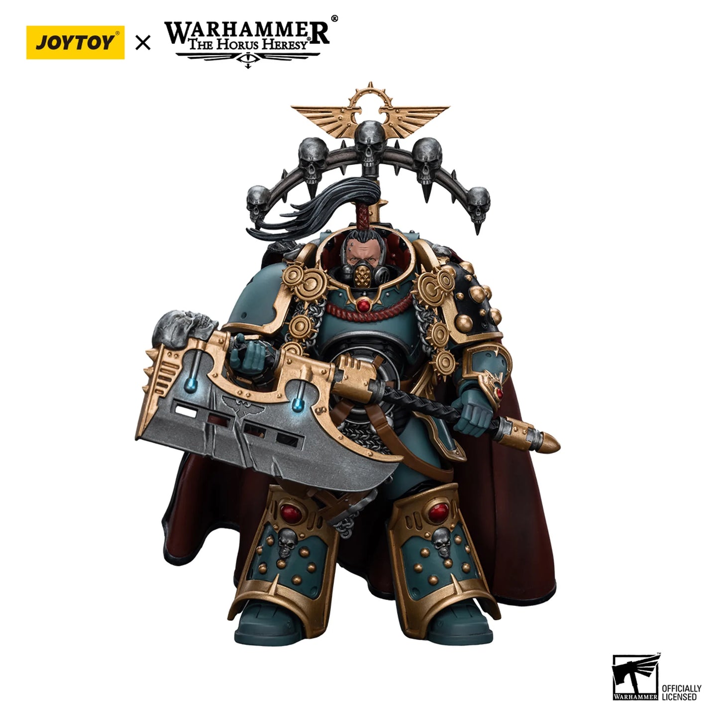 Warhammer figurine with Joytoy branding on a white background