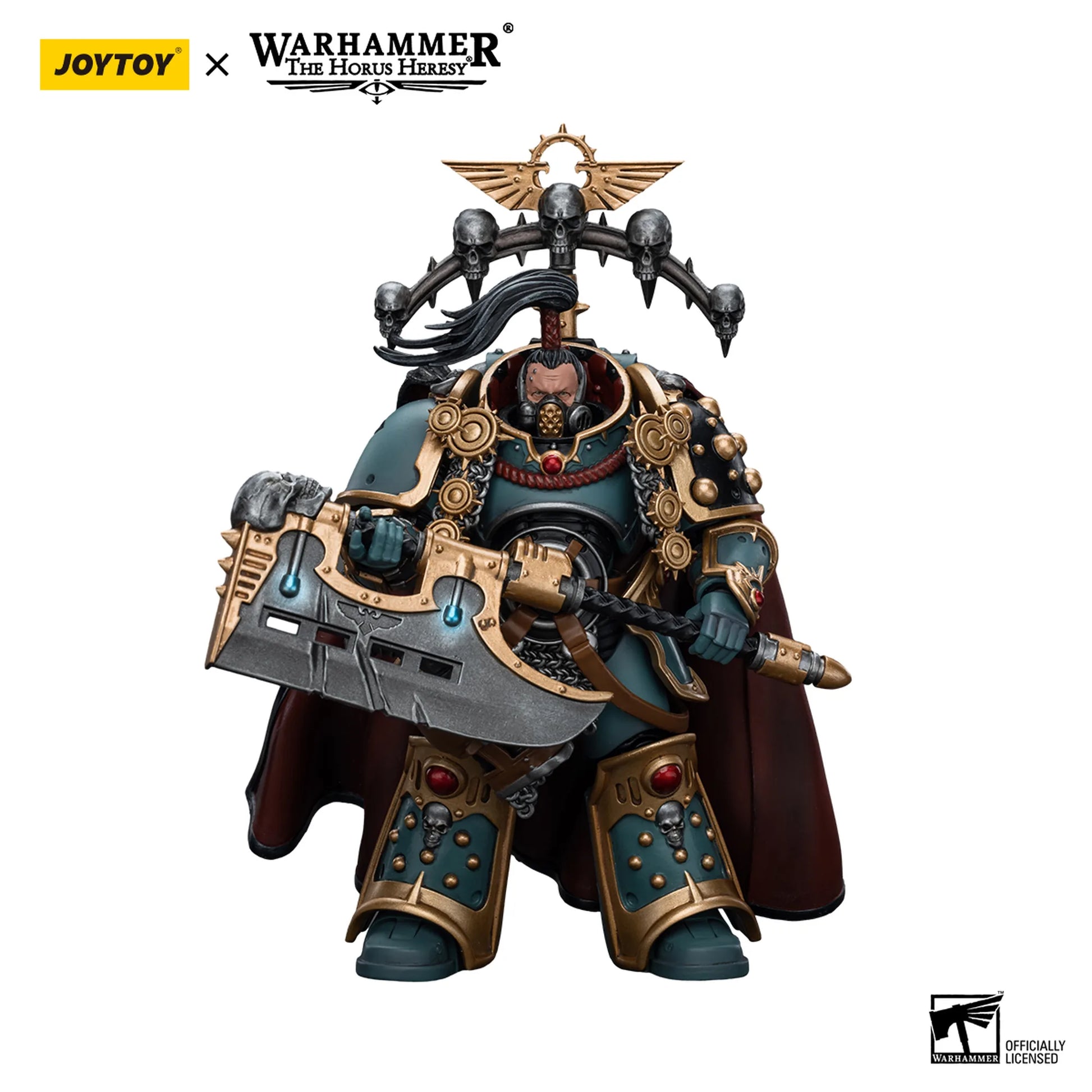 Warhammer figurine with Joytoy branding on a white background
