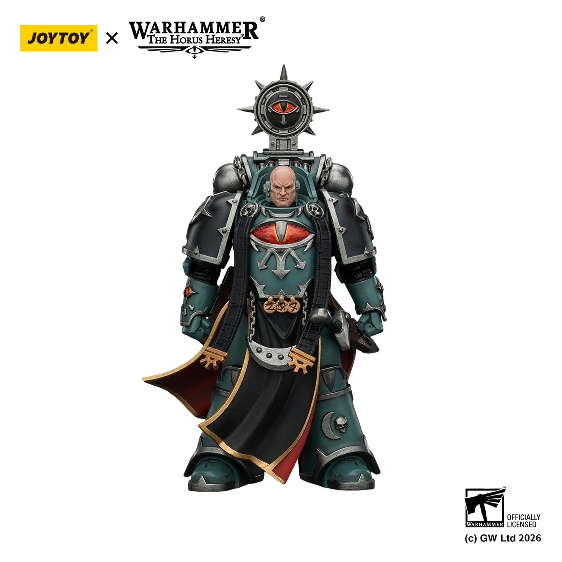 Warhammer figurine with Joytoy branding on a white background