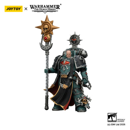 Warhammer figurine with a staff, featuring Joytoy branding, on a white background.