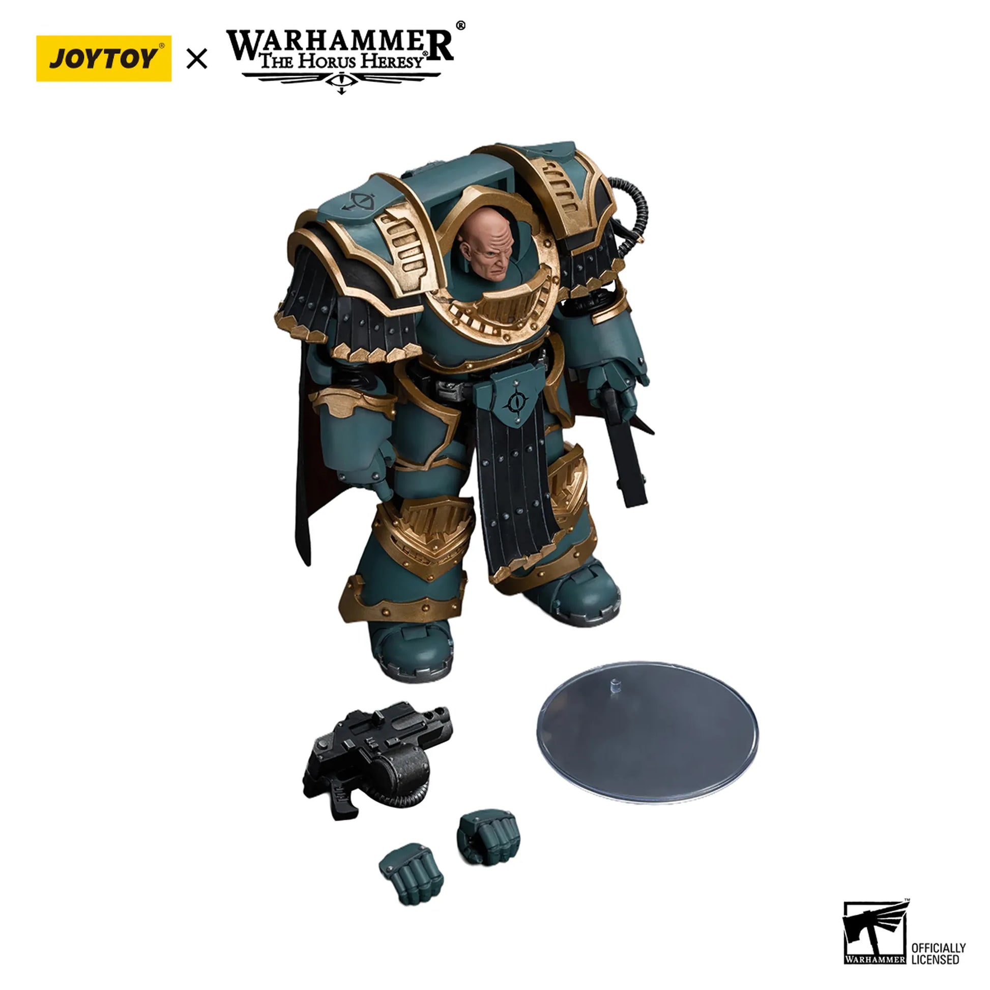 Warhammer figurine with Joytoy branding on a white background