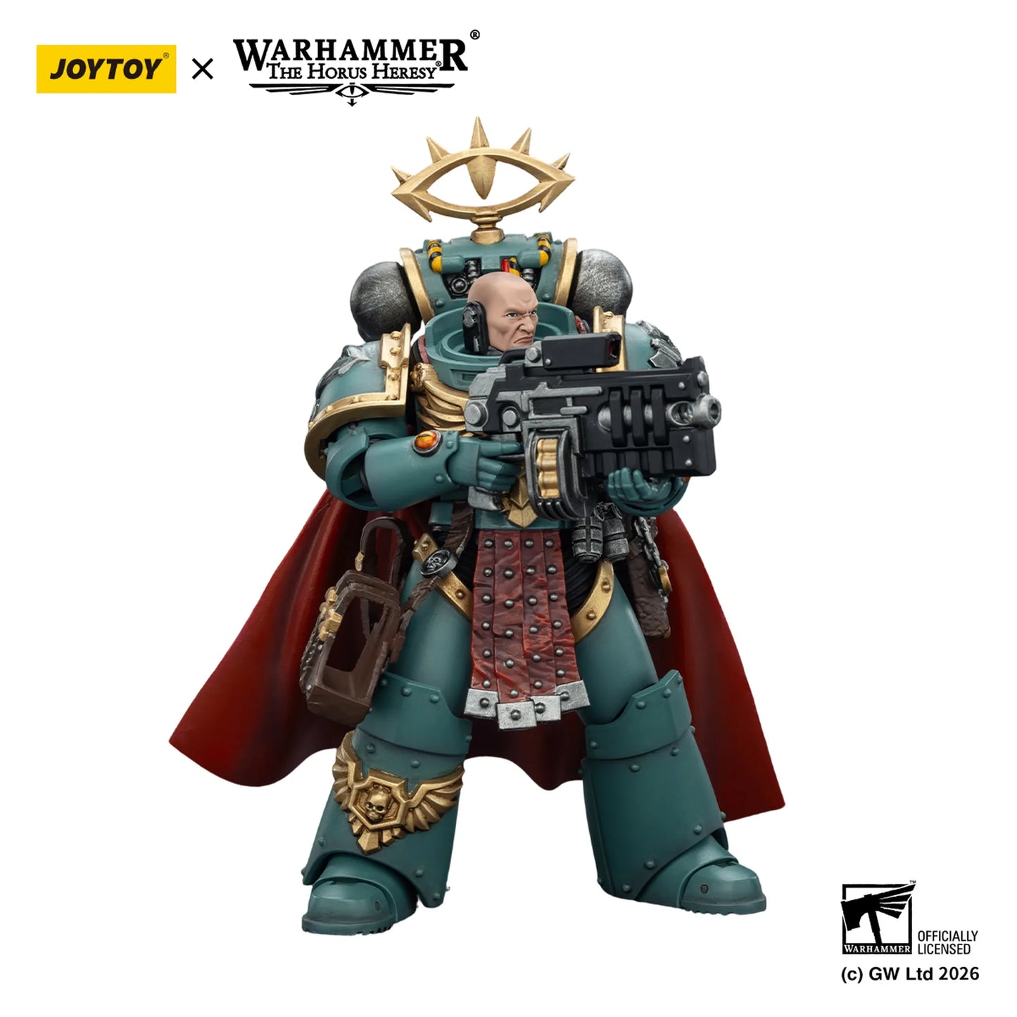 Warhammer figurine with Joytoy branding on a white background